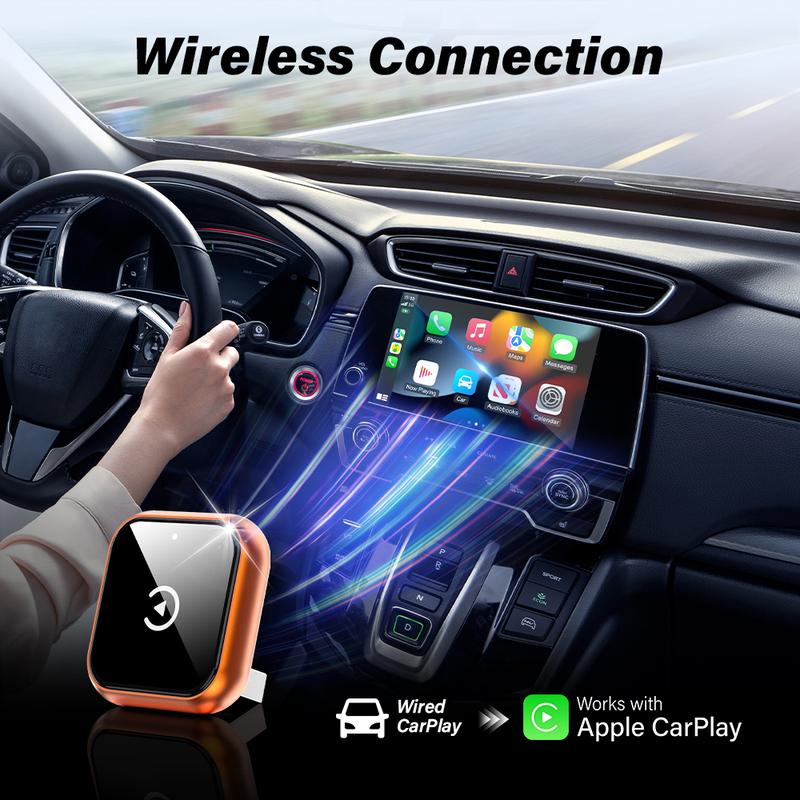 2IN1 Wireless Carplay Adapter for iPhone & Android